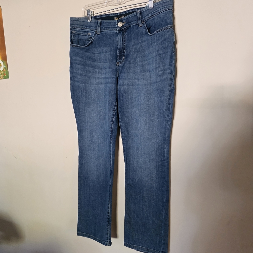 Lee Women's Straight Leg Blue Jeans 16 Short